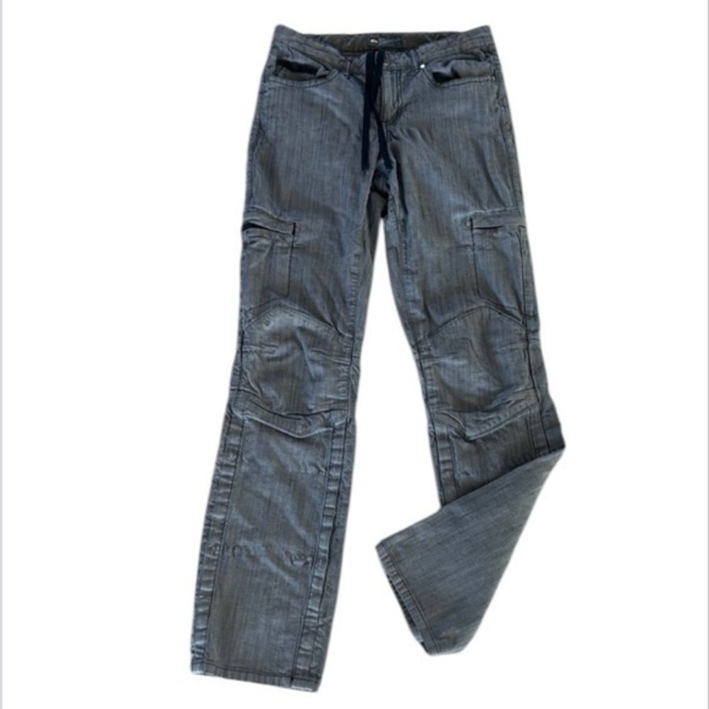 REI 844195 Blue Convertible Full Cropped Stretch Pants EUC size 0